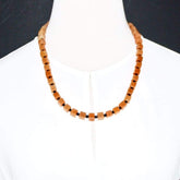 FBT - Brown and Black Square Unisex Necklace - FashionByTeresa